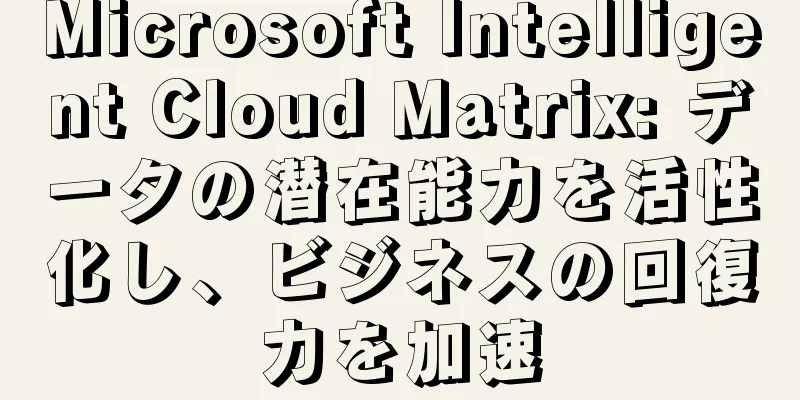 Microsoft Intelligent Cloud Matrix: データの潜在能力を活性化し、ビジネスの回復力を加速