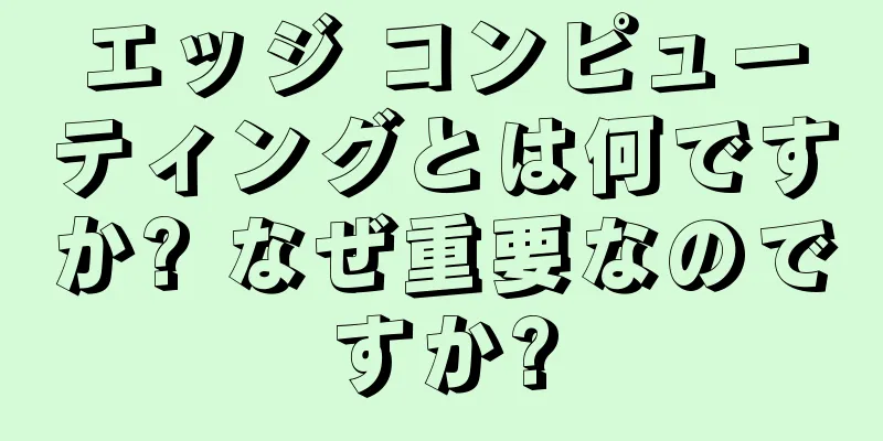 エッジ コンピューティングとは何ですか? なぜ重要なのですか?
