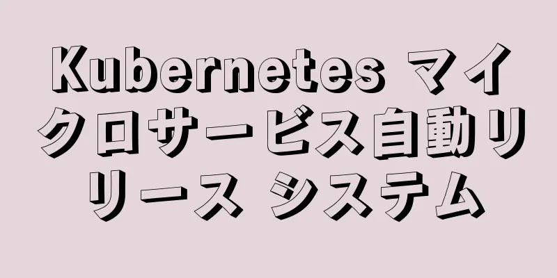 Kubernetes マイクロサービス自動リリース システム