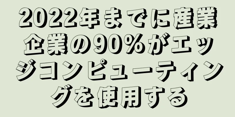 2022年までに産業企業の90%がエッジコンピューティングを使用する