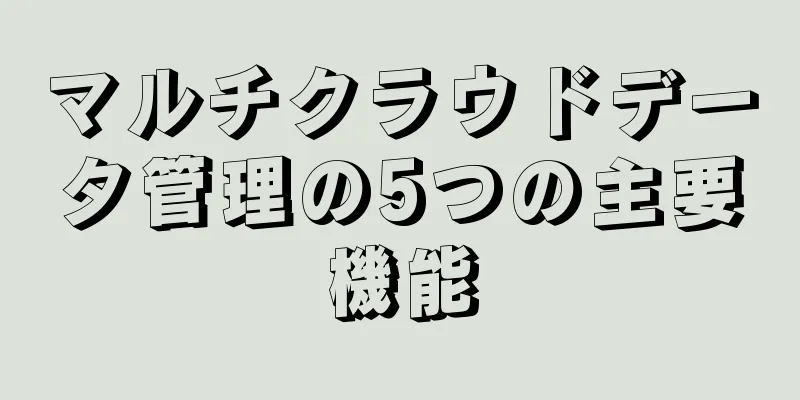 マルチクラウドデータ管理の5つの主要機能