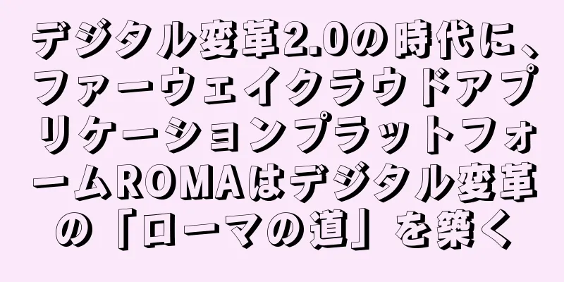 デジタル変革2.0の時代に、ファーウェイクラウドアプリケーションプラットフォームROMAはデジタル変革の「ローマの道」を築く