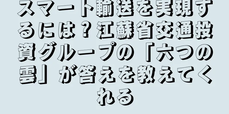 スマート輸送を実現するには？江蘇省交通投資グループの「六つの雲」が答えを教えてくれる