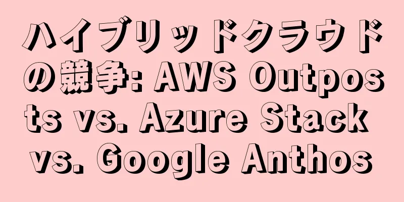 ハイブリッドクラウドの競争: AWS Outposts vs. Azure Stack vs. Google Anthos