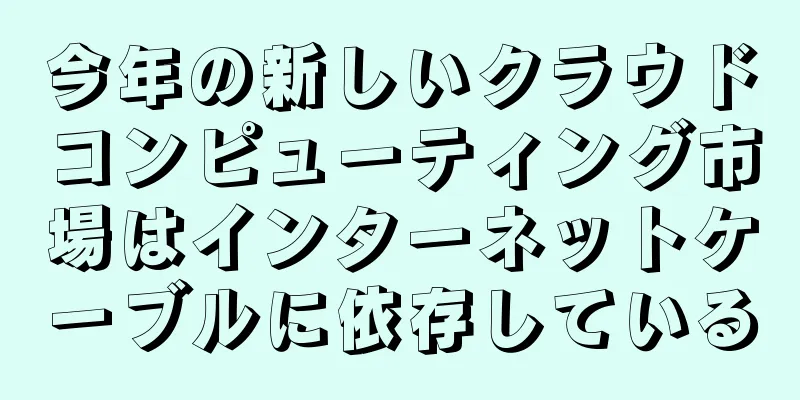 今年の新しいクラウドコンピューティング市場はインターネットケーブルに依存している