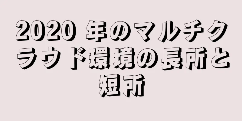 2020 年のマルチクラウド環境の長所と短所