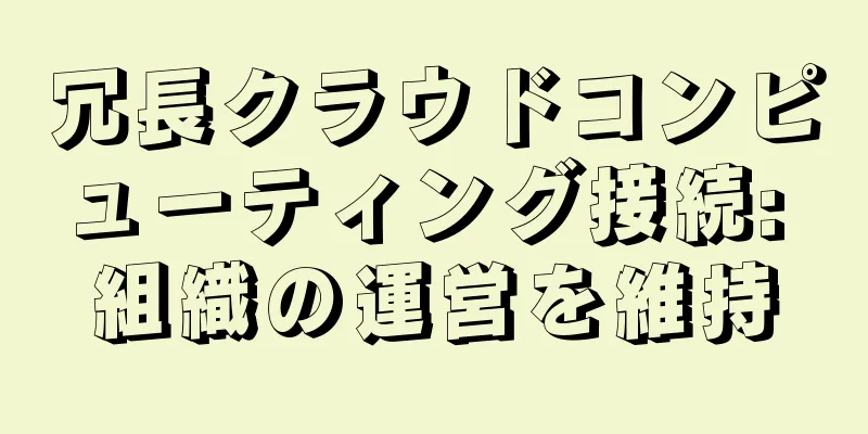 冗長クラウドコンピューティング接続: 組織の運営を維持