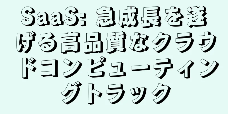 SaaS: 急成長を遂げる高品質なクラウドコンピューティングトラック