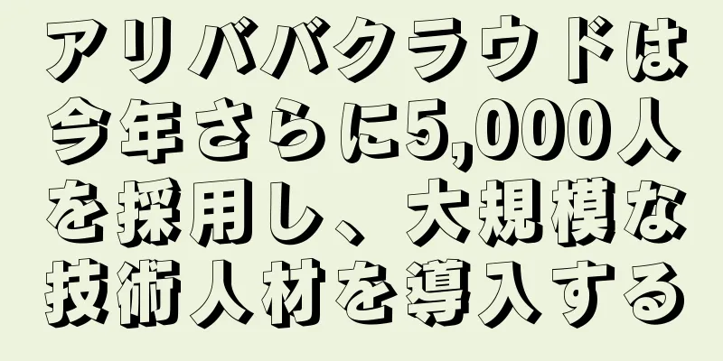 アリババクラウドは今年さらに5,000人を採用し、大規模な技術人材を導入する