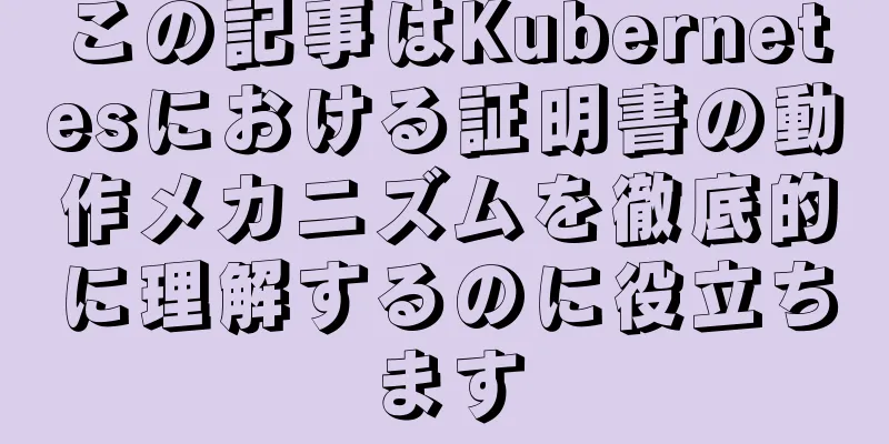 この記事はKubernetesにおける証明書の動作メカニズムを徹底的に理解するのに役立ちます
