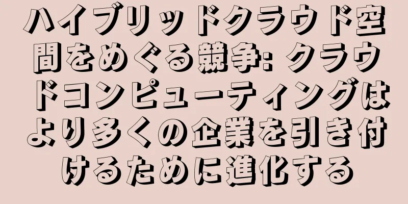 ハイブリッドクラウド空間をめぐる競争: クラウドコンピューティングはより多くの企業を引き付けるために進化する