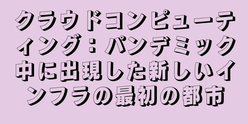 クラウドコンピューティング：パンデミック中に出現した新しいインフラの最初の都市