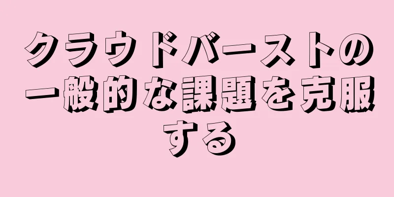 クラウドバーストの一般的な課題を克服する