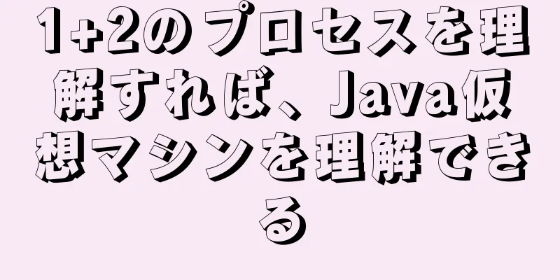 1+2のプロセスを理解すれば、Java仮想マシンを理解できる