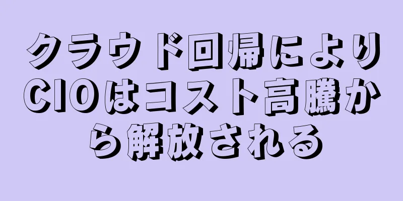 クラウド回帰によりCIOはコスト高騰から解放される