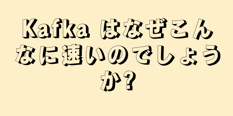 Kafka はなぜこんなに速いのでしょうか?