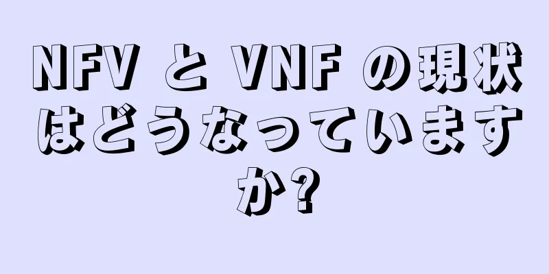 NFV と VNF の現状はどうなっていますか?