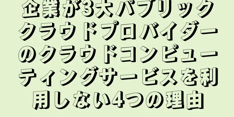 企業が3大パブリッククラウドプロバイダーのクラウドコンピューティングサービスを利用しない4つの理由