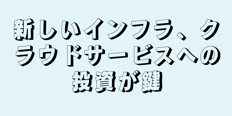 新しいインフラ、クラウドサービスへの投資が鍵