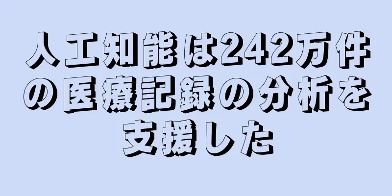 人工知能は242万件の医療記録の分析を支援した