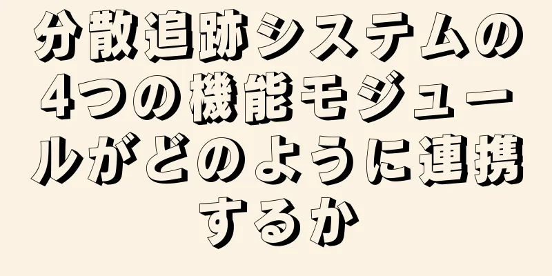 分散追跡システムの4つの機能モジュールがどのように連携するか