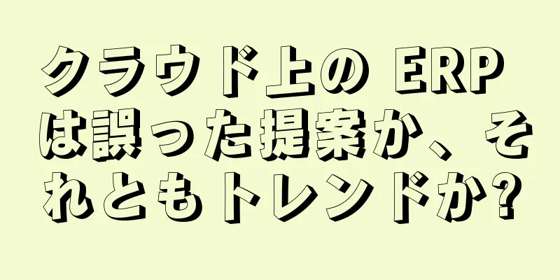 クラウド上の ERP は誤った提案か、それともトレンドか?