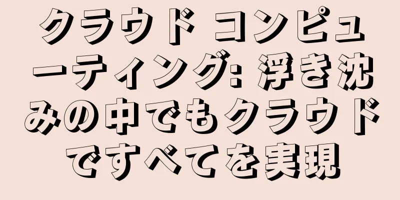 クラウド コンピューティング: 浮き沈みの中でもクラウドですべてを実現