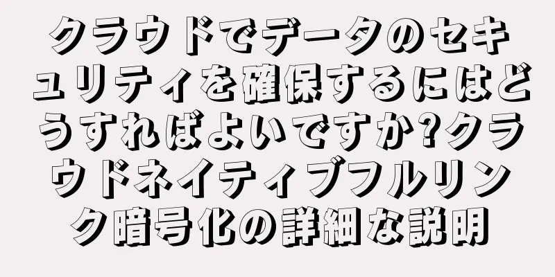 クラウドでデータのセキュリティを確保するにはどうすればよいですか?クラウドネイティブフルリンク暗号化の詳細な説明