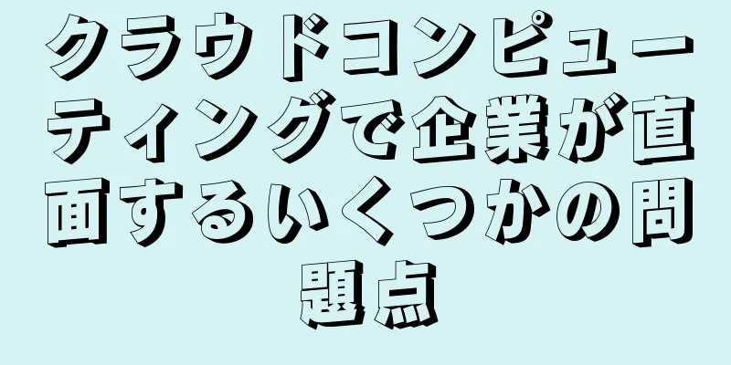 クラウドコンピューティングで企業が直面するいくつかの問題点