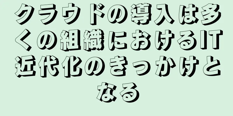 クラウドの導入は多くの組織におけるIT近代化のきっかけとなる