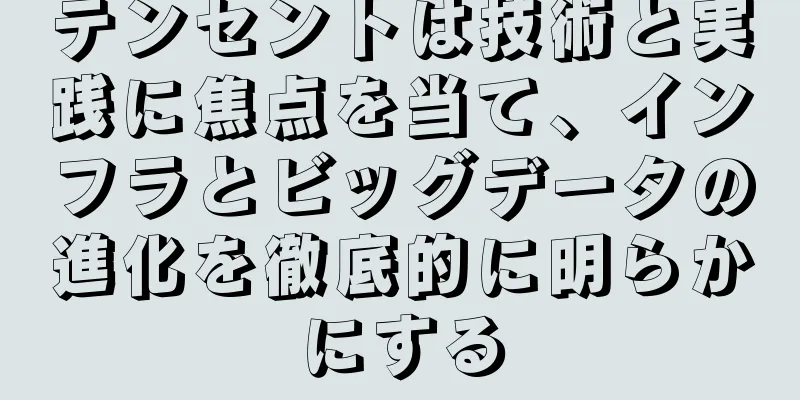 テンセントは技術と実践に焦点を当て、インフラとビッグデータの進化を徹底的に明らかにする