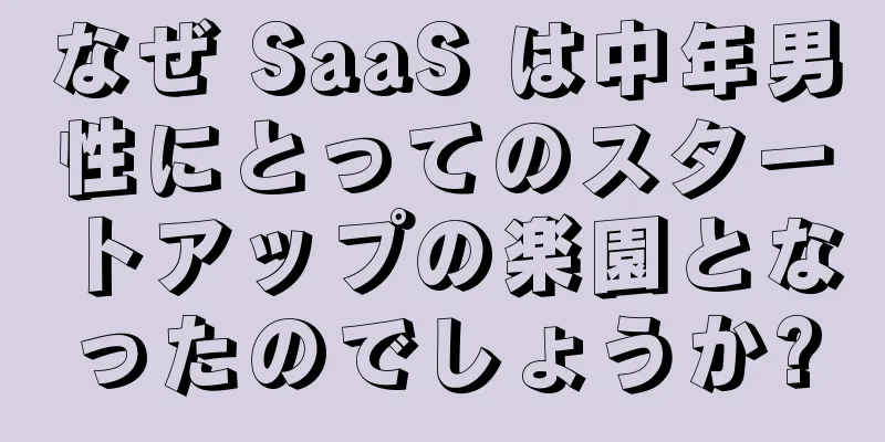なぜ SaaS は中年男性にとってのスタートアップの楽園となったのでしょうか?