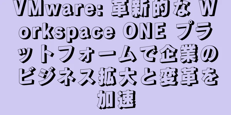 VMware: 革新的な Workspace ONE プラットフォームで企業のビジネス拡大と変革を加速