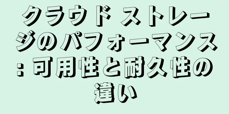 クラウド ストレージのパフォーマンス: 可用性と耐久性の違い