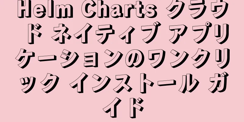 Helm Charts クラウド ネイティブ アプリケーションのワンクリック インストール ガイド