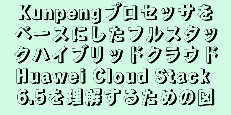 KunpengプロセッサをベースにしたフルスタックハイブリッドクラウドHuawei Cloud Stack 6.5を理解するための図