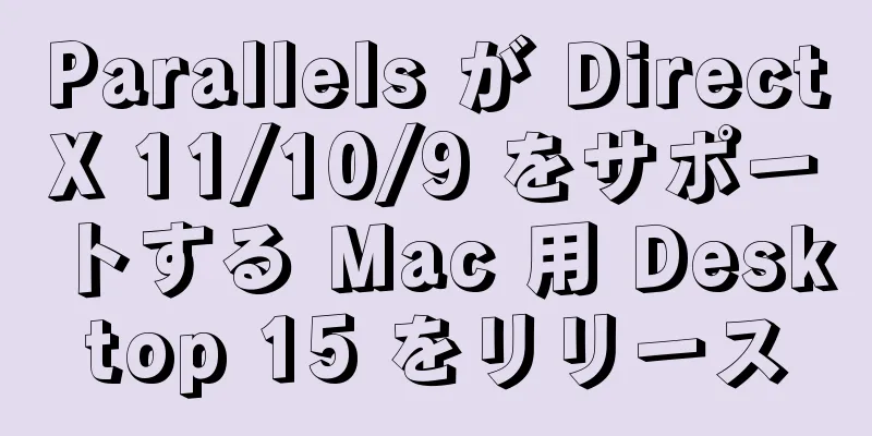 Parallels が DirectX 11/10/9 をサポートする Mac 用 Desktop 15 をリリース