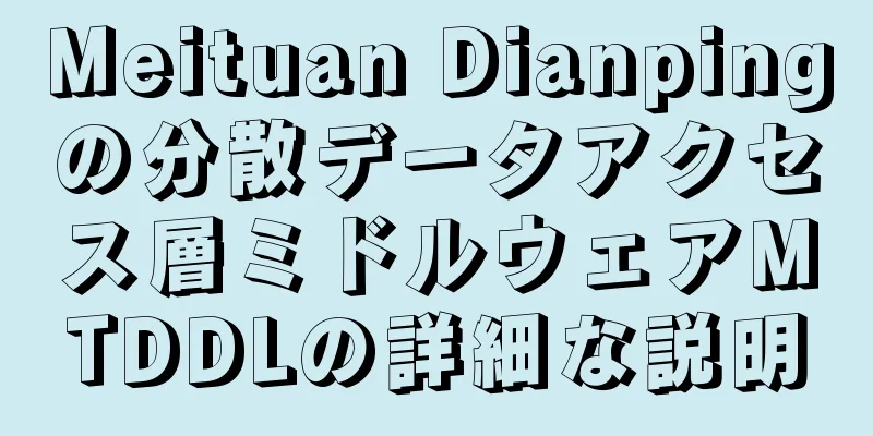 Meituan Dianpingの分散データアクセス層ミドルウェアMTDDLの詳細な説明