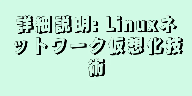 詳細説明: Linuxネットワーク仮想化技術