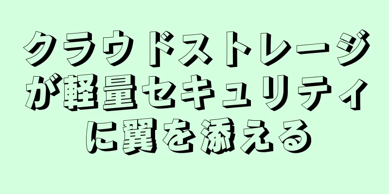 クラウドストレージが軽量セキュリティに翼を添える