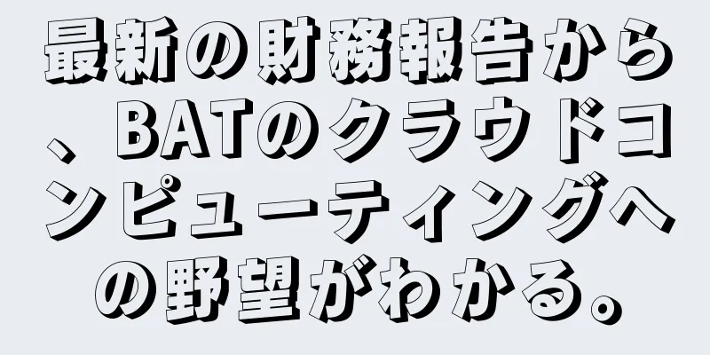 最新の財務報告から、BATのクラウドコンピューティングへの野望がわかる。