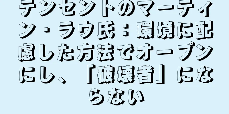 テンセントのマーティン・ラウ氏：環境に配慮した方法でオープンにし、「破壊者」にならない
