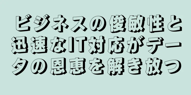 ビジネスの俊敏性と迅速なIT対応がデータの恩恵を解き放つ