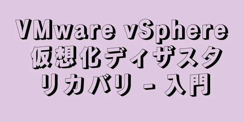 VMware vSphere 仮想化ディザスタリカバリ - 入門