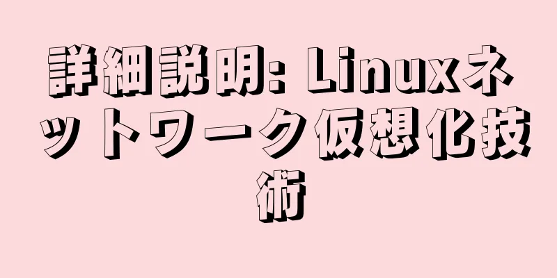 詳細説明: Linuxネットワーク仮想化技術