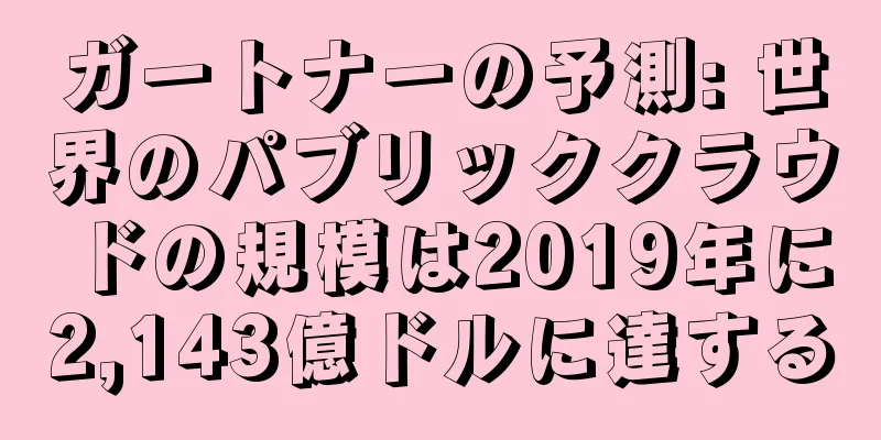 ガートナーの予測: 世界のパブリッククラウドの規模は2019年に2,143億ドルに達する