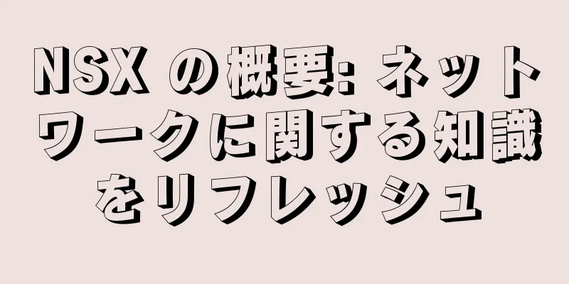 NSX の概要: ネットワークに関する知識をリフレッシュ