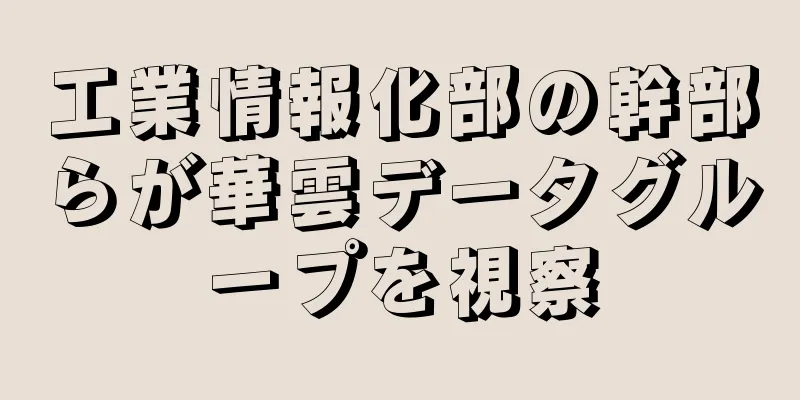 工業情報化部の幹部らが華雲データグループを視察