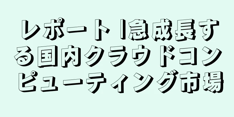 レポート |急成長する国内クラウドコンピューティング市場