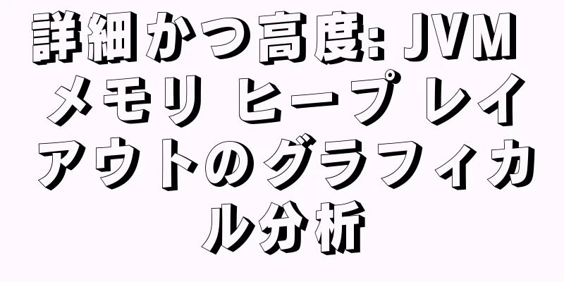 詳細かつ高度: JVM メモリ ヒープ レイアウトのグラフィカル分析